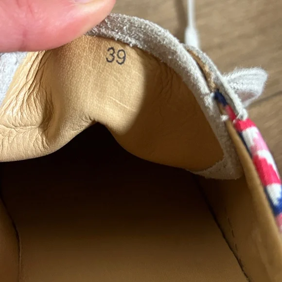 Penelope Chilvers Sneakers pink, blue, and white geometric pattern - Picture 8 of 8